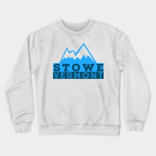 Stowe Vermont Blue Mountain Shadow Travel Crewneck Sweatshirt